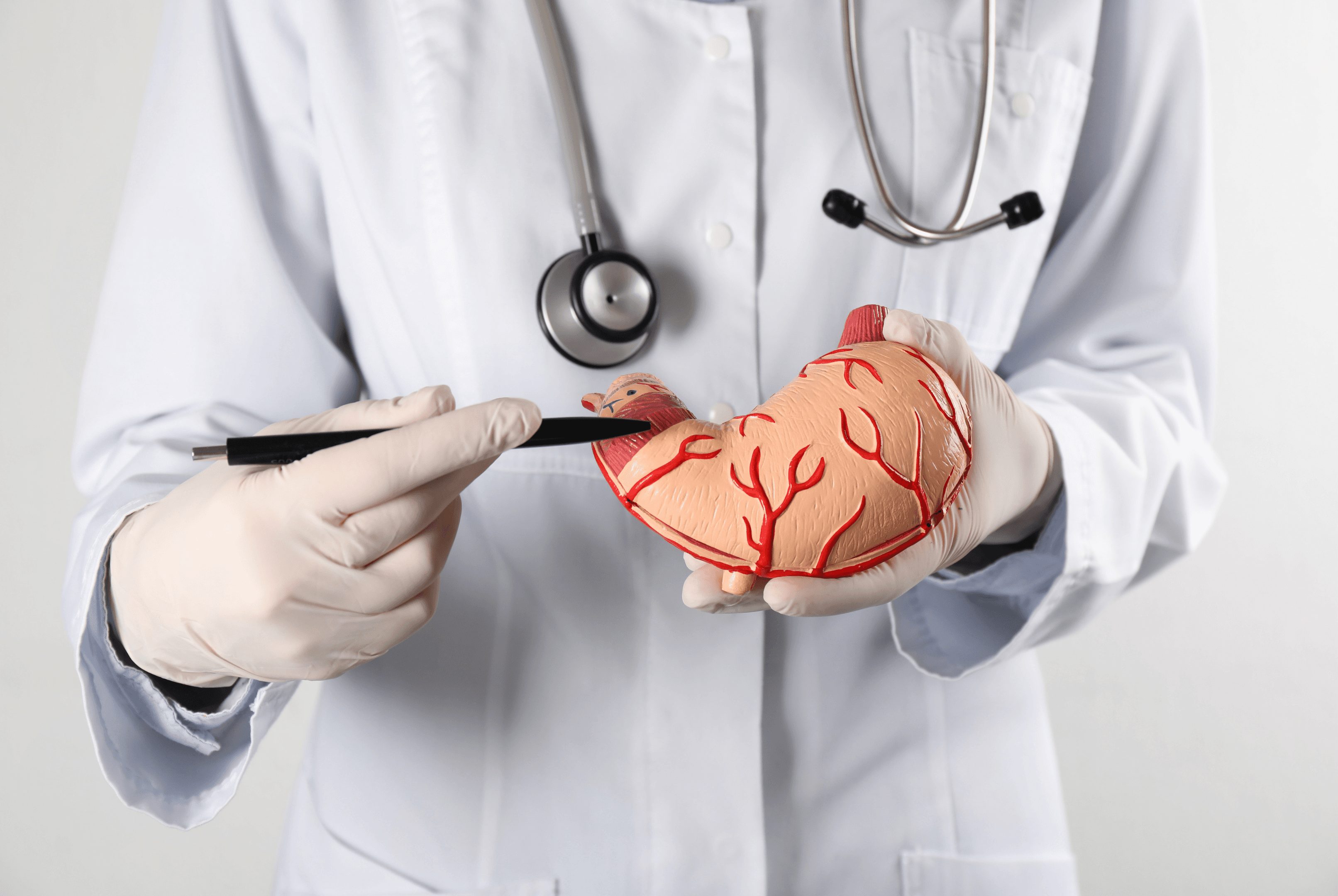 Doctor in a clinical setting